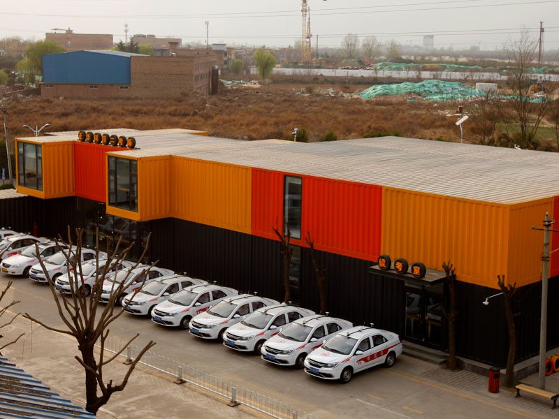 正华驾校科目二考场集装箱